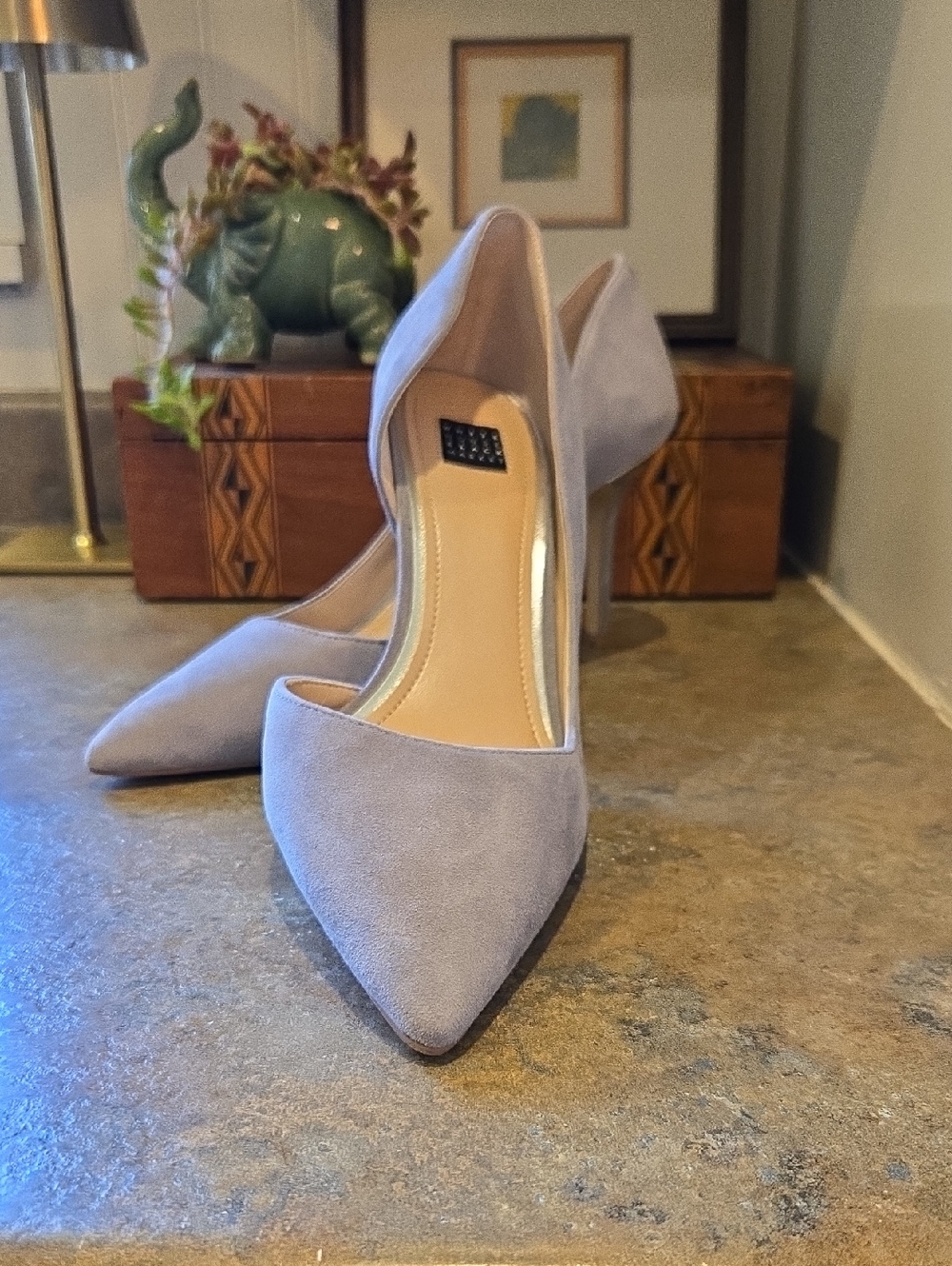 WHMB Gray Suede Pumps Size 8.5